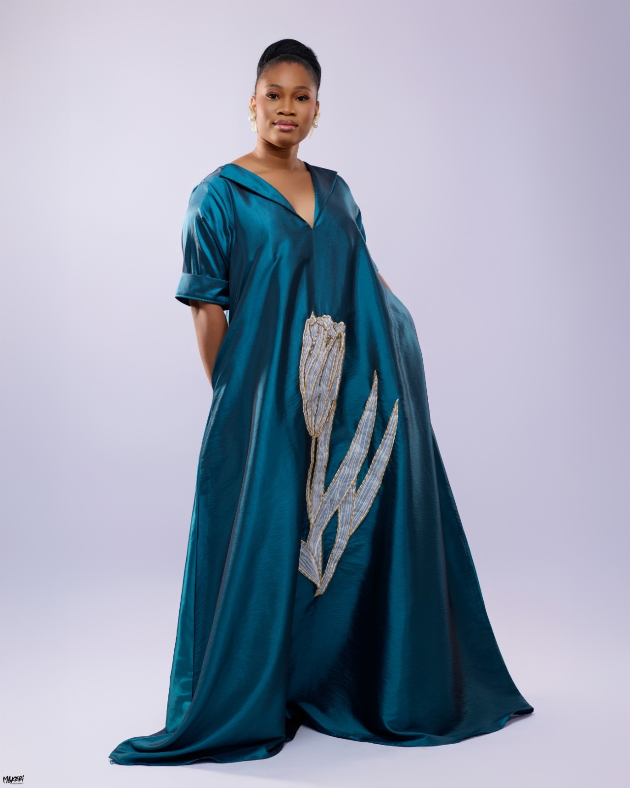 Boubou Prestige Brocard Fleur Perlée