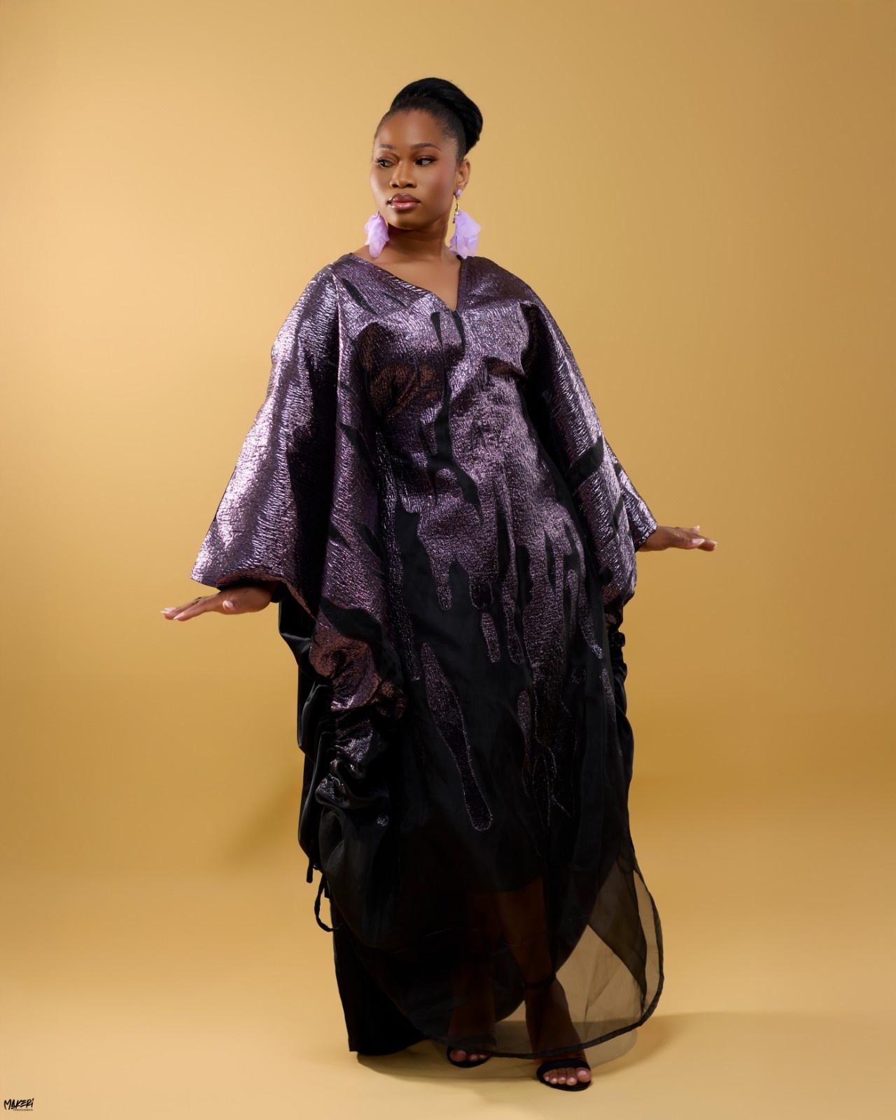 Boubou Prestige Noire en Organza