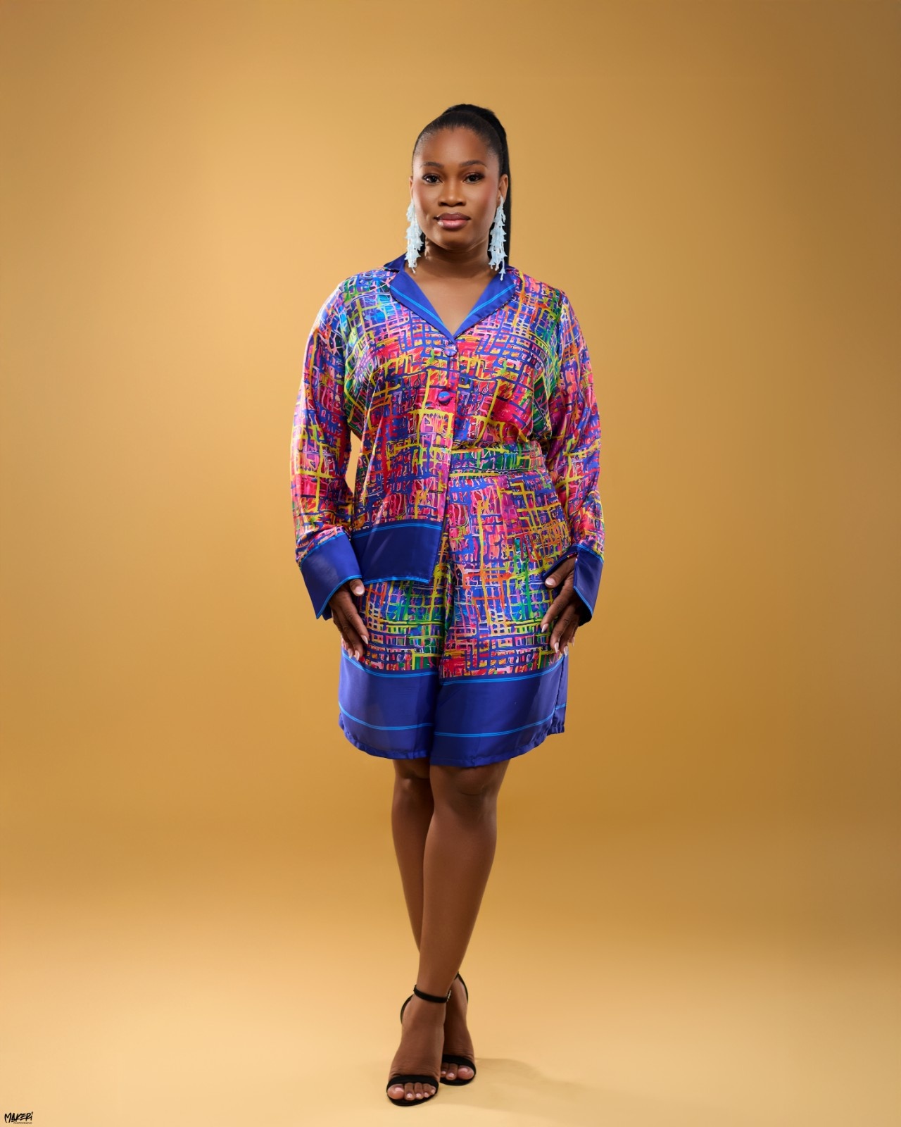 Ensemble Pantajupe soie Imprimée